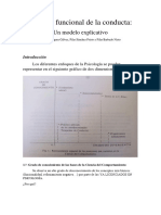 Análisis funcional de la conducta: Un modelo explicativo