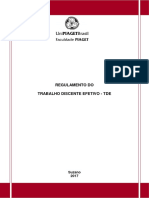 Regulamento do Trabalho Discente Efetivo