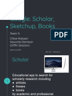 Group 5 Google Scholar Sketchup and Books