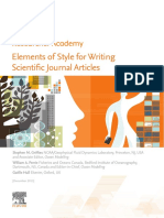 Elements of Style for Writing Scientific Journal Articles