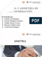 Simetria Y Asimetria de La Información.: Presentado Por