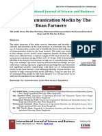 Use of Communication Media by The Bean Farmers: International Journal of Science and Business