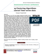 Comparing Clustering Algorithms Using Financial Time-Series Data