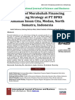 Analysis of Murabahah Financing Marketing Strategy at PT BPRS Amanah Insan Cita, Medan, North Sumatra, Indonesia