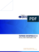 Tripwire Enterprise 8.7.0 - Installation & Maintenance Guide PDF