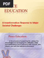 Peace Education: A Transformative Response To Major Societal Challenges