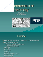 Fundamentals of Electricity: Physics Dr. Alexander