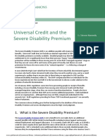 Universal Credit and The Severe Disability Premium