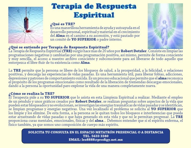 Introducci n A La Terapia De Respuesta Espiritual PDF Desarrollo 