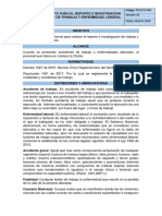 Procedimiento de Reporte de at y El PDF
