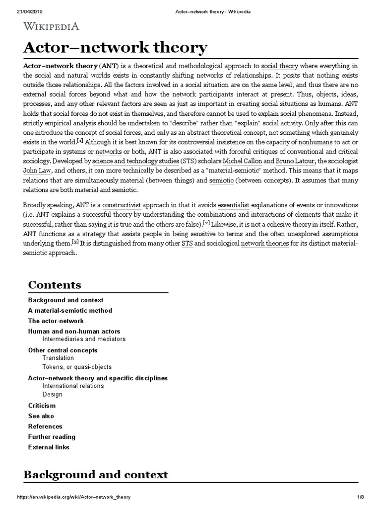 Theory Wikipedia PDF Academic Discipline