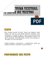 Estructura Textual y Tipos de Textos