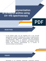 Kinetics of Polymerization of N-Methyl Aniline Using UV - VIS Spectros