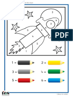 Colour The Picture According To The Chart