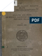 Analysis and tests of rigidly connected reinforced concrete frames