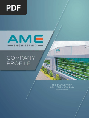 Ame Company Profile Pdf Pdf Numerical Control Project Management