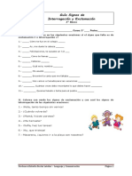 Guía Apoyo Clase de Lenguaje. Signos Interrogación y Exclamación