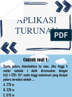 Aplikasi Turunan