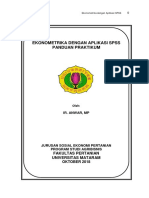 Panduan Ekonometrika Dengan SPSS 2018 Anwar PDF