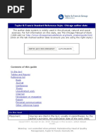 Taylor & Francis Standard Reference Style: Chicago Author-Date