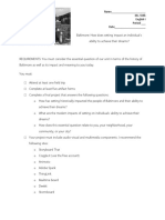 Desegregation PBL Assignment Sheet