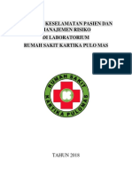 Pedoman Keselamatan Pasien Dan Manajemen Risiko