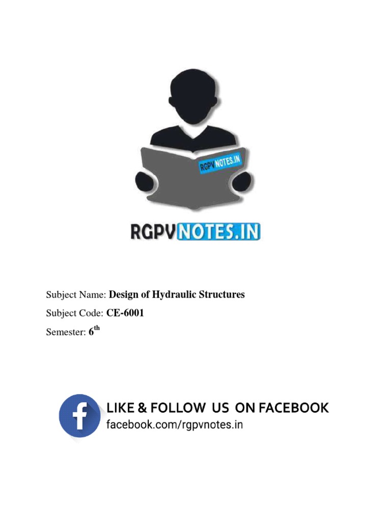 Unit 4 - Design of Hydraulic Structures - WWW - Rgpvnotes.in PDF | PDF ...