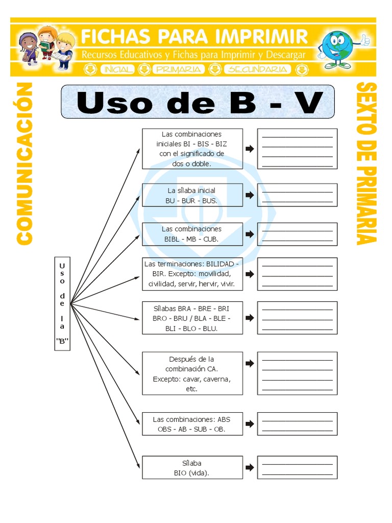 Uso de la B y V en Ortografía | PDF | Semiótica | Gramática