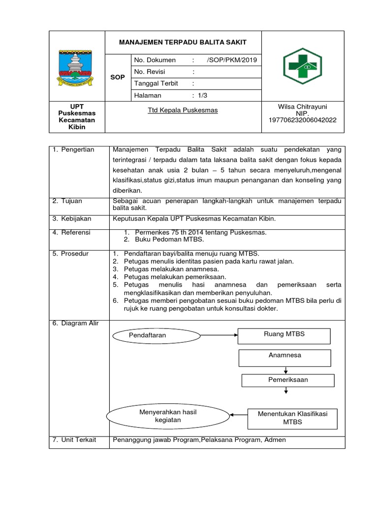 Sop MTBS | PDF