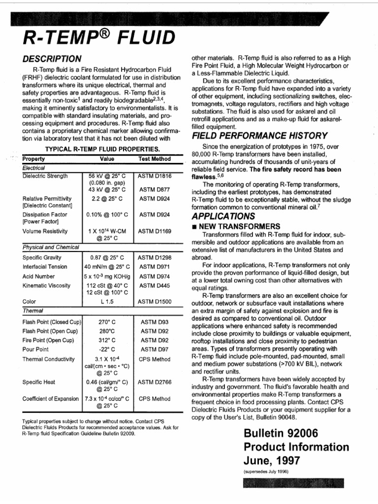R-TEMP Fluid PDF | PDF