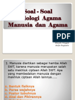 Soal Sosiologi Agama