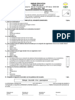 Evaluacion Diagnostica Biologia 3BGU 2018 2019