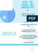 Uso de Água Na Industria