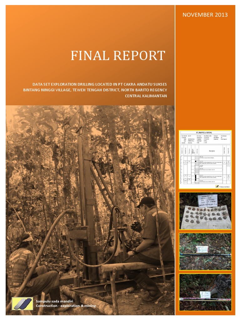Exploration Drilling Report 2013 | PDF