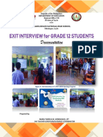 S.Y. 2017-2018 Exit Interview Documentation by Thesa Herbolingo PDF