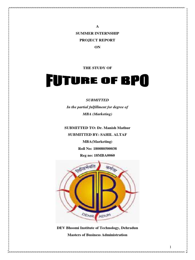 Future Trends in India's BPO Industry | PDF | Business Process ...