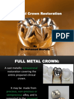Full Metal Crown Prep.