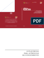 Guía Judicial para Audiencias de Conocimiento PDF