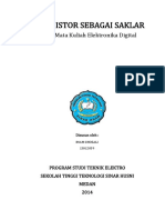 TRANSISTOR SEBAGAI SAKLAR