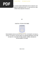 Martina Yelimani Bumbie - Determinants of Repayment Performance of Group and Individual Lending in Microfinance. A Case Study in The Upper West Region of Ghana - 2013 PDF