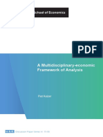 A Multidisciplinary-Economic Framework of Analysis: Piet Keizer