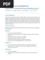 Aspen HYSYS - Advanced Process Modeling Topics