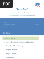 Level One Training