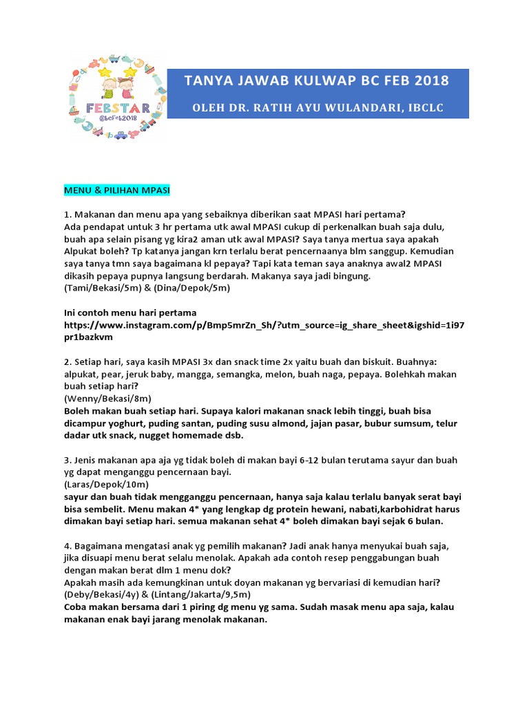 Tanya Jawab Kulwap Bc Februari 2018 Pdf