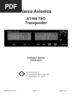 Narco Avionics: AT165 TSO Transponder