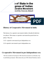 Role of State in The Progress of Indian Cooperative Movement