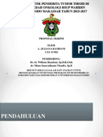 Karakteristik Pasien Tumor Tiroid di RSUP Wahidin Makassar 2015-2017