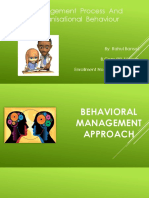 Behavioural Approach of Mgt.