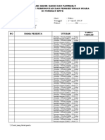 Daftar Hadir Saksi