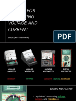 Devices For Measuring Voltage and Current